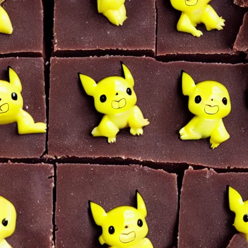 Image similar to fudge made of pikachu