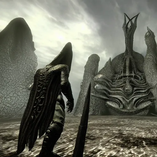 Image similar to Cthulhu in skyrim