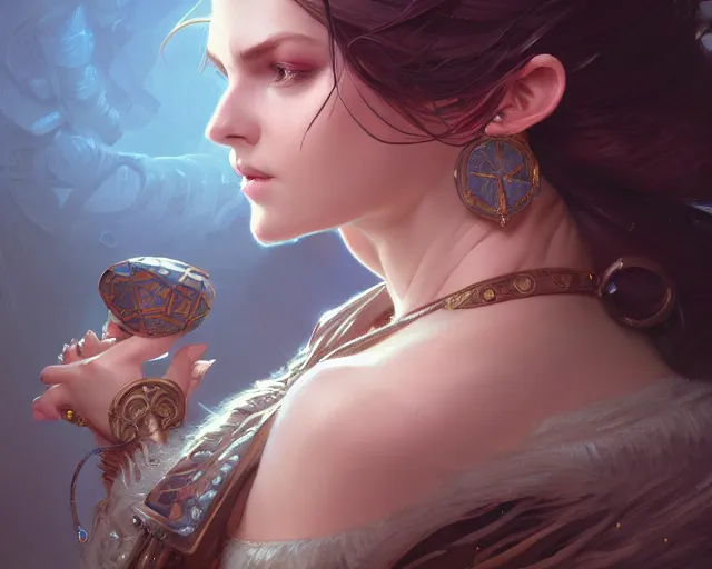 Image similar to photography of muxxi, deep focus, d & d, fantasy, intricate, elegant, highly detailed, digital painting, artstation, concept art, matte, sharp focus, illustration, hearthstone, art by artgerm and greg rutkowski and alphonse mucha