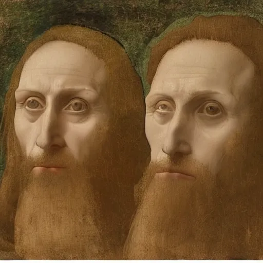 Image similar to rick and moery painted by Leonardo DaVinci, super detailed, masterpiece