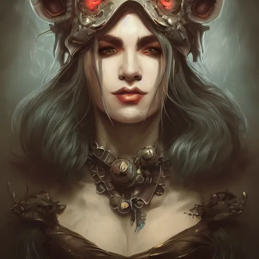 Prompt: scareclaw reichheart, beautiful, determined, detailed portrait, intricate complexity, in the style of artgerm and peter mohrbacher, quixel megascan