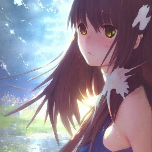 Image similar to anime clannad by greg rutkowski