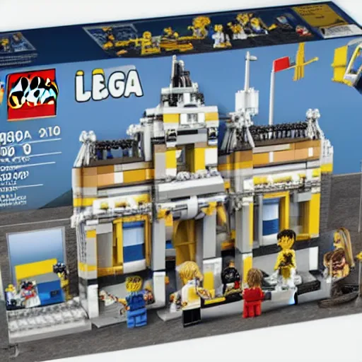 Image similar to mar - a - lago fbi raid lego set