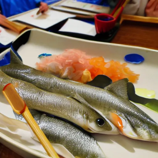 Image similar to fish in shijo school style