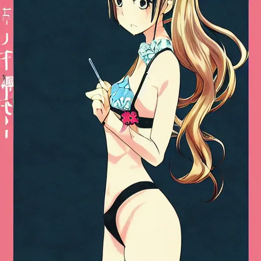 Image similar to Cute girl, by Adachi Mitsuru, touch style, H2 style, colored Japanese comic poster, rich details