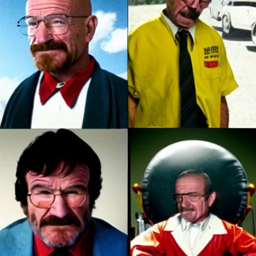 Image similar to Robin williams as walter white elementary school prequel