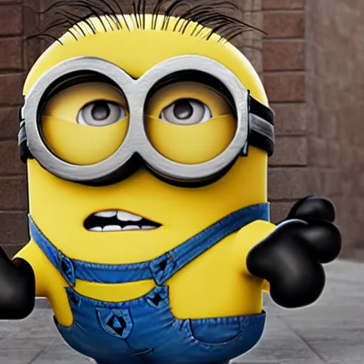 Image similar to Very Muscular and handsome Minion