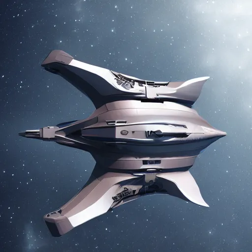 Image similar to portrait of a starship made of advanced tech, oval design, armor plating on nose, dotted with leds, smooth, graceful design, soft edges, smooth, figree decorations, gyroscopic engines, flying in space, photo realism, unreal engine, trending on artstation