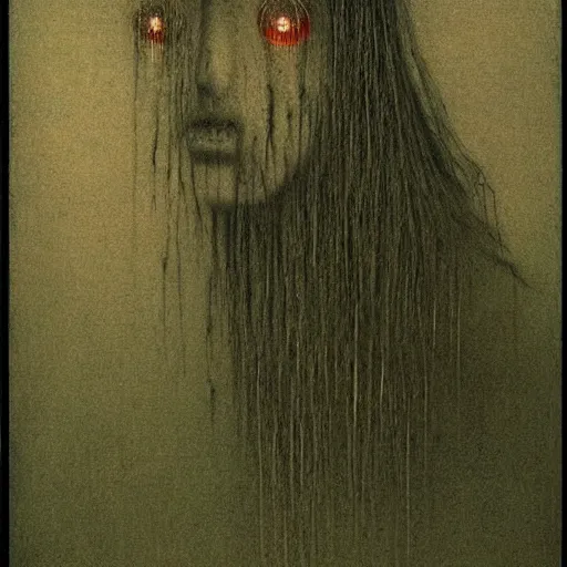 Prompt: scary japanese horror movie by Beksinski