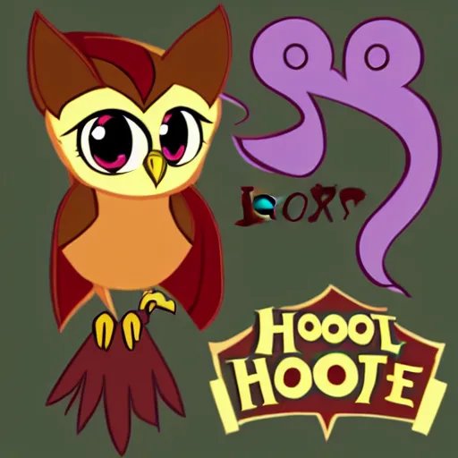 Prompt: hooty from the owl house as a character from my little pony