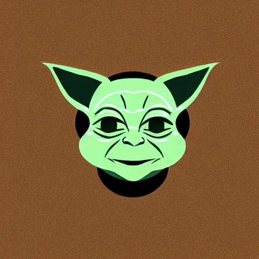 Prompt: baby yoda icon, trending on logopond