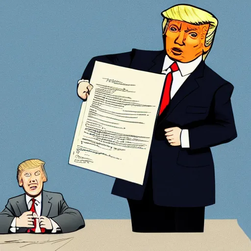 Prompt: donald trump stealing top secret documents