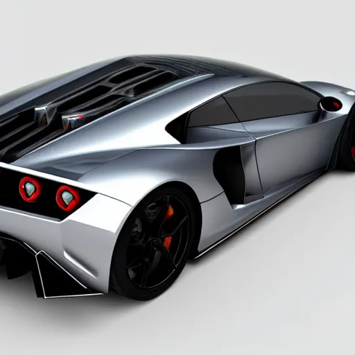 Image similar to a super sports car made between lamborghini and ferrari. super sports car. 3 d render.