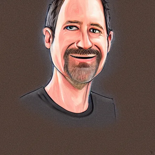 Prompt: scott hanselman portrait art by pixar