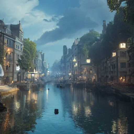 Image similar to europe, 8 k uhd, unreal engine, reflected chrome, octane render in the artstyle of greg rutkowski