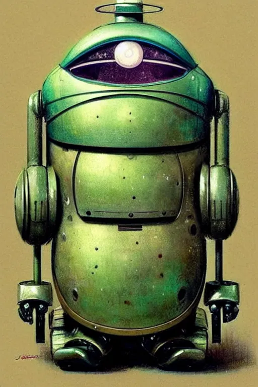 Prompt: ( ( ( ( ( 1 9 5 0 s retro future android robot fat robot frog wagon. muted colors., ) ) ) ) ) by jean - baptiste monge,!!!!!!!!!!!!!!!!!!!!!!!!!
