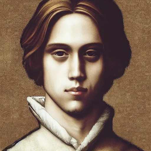 Image similar to cole sprouse by leonardo da vinci