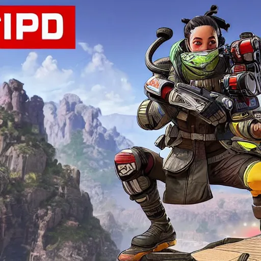 Image similar to APEX Legends Season 14 epic 4k fighting shooting explosions cool downed beast sharp focus ultra high graphics