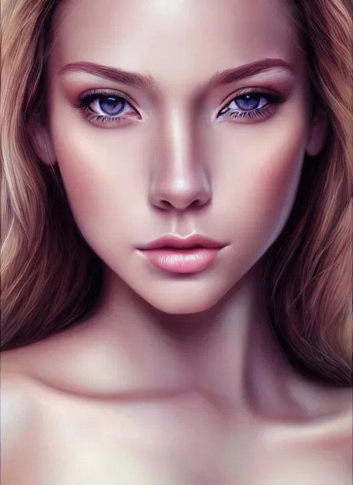 Image similar to a gorgeous female photo, realistic, smooth face, perfect eyes, symmetrical, full body shot, wide angle, sharp focus, 8 k high definition, insanely detailed, intricate, elegant, art by artgerm