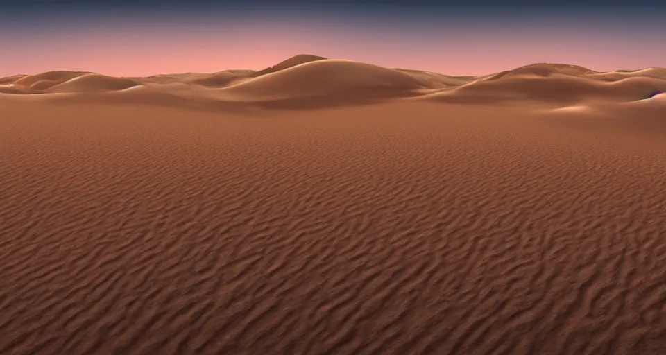 Image similar to a matte painting of desert dunes with blue light falling on them, trending on artstation