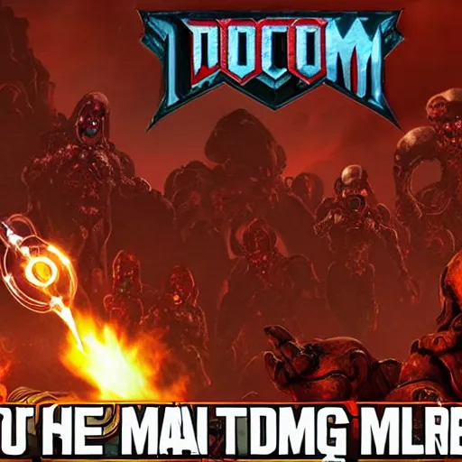 Image similar to Doom Eternal dating sim mode