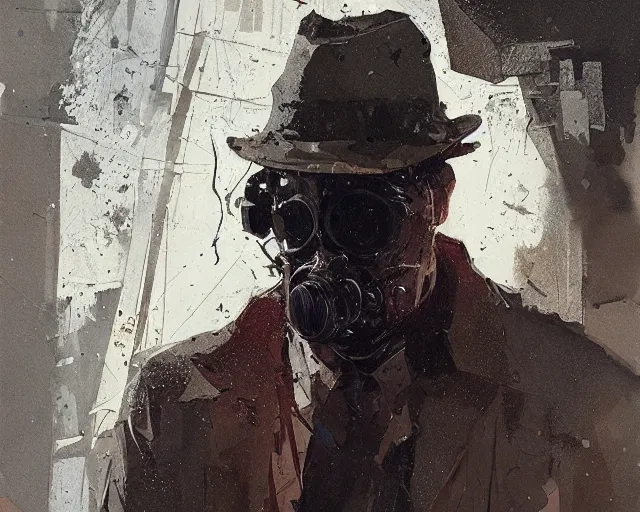 Prompt: detailed portrait Detective 1970s by ismail inceoglu dragan bibin hans thoma greg rutkowski Alexandros Pyromallis Nekro Rene Margitte illustrated