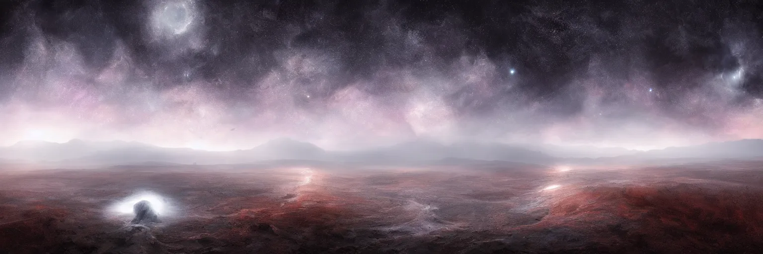 Image similar to michal karcz photo of a beautiful galaxy landscape. , detailed, elegant, intricate, 4k,