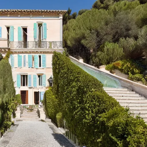 Prompt: three-story Belle époque house in the French Riviera