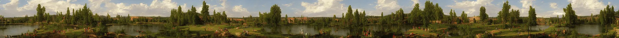 Image similar to spokane riverfront park painting by thomas cole