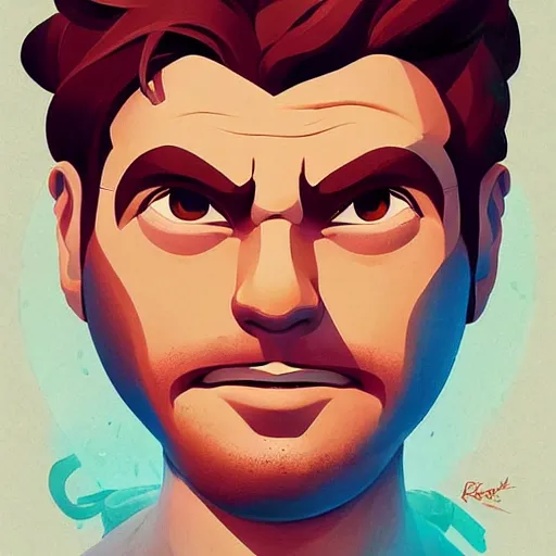 Image similar to face icon stylized minimalist the poseidon adventure 1 9 7 2, loftis, cory behance hd by jesper ejsing, by rhads, makoto shinkai and lois van baarle, ilya kuvshinov, rossdraws global illumination