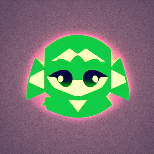 Image similar to kawaii yoda icon, trending on logopond