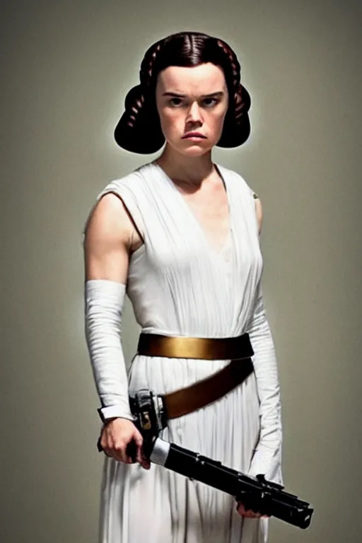 Image similar to daisy ridley as princess leia