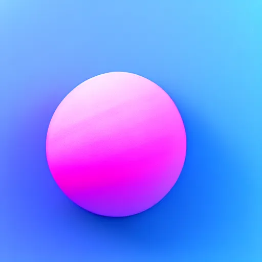 Image similar to 3 d render of a light blue and pink blob on a white background, blender, pastel colors, minimalistic