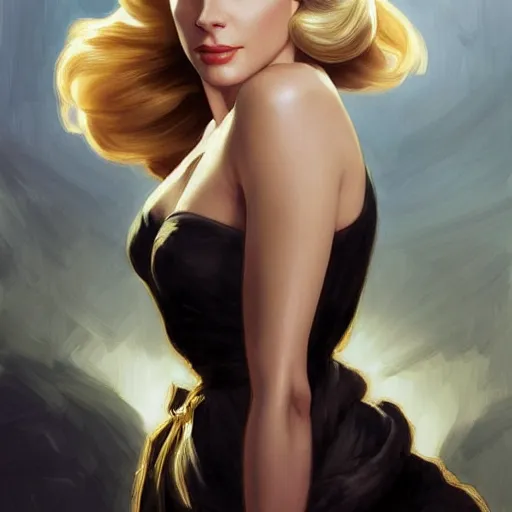 Prompt: A combination of Grace Kelly's and Katheryn Winnick's and Ashley Greene's faces as Solid Snake, full body portrait, western, fantasy, intricate, elegant, highly detailed, digital painting, artstation, concept art, matte, sharp focus, illustration, half body portrait, art by Artgerm and Greg Rutkowski and Alphonse Mucha
