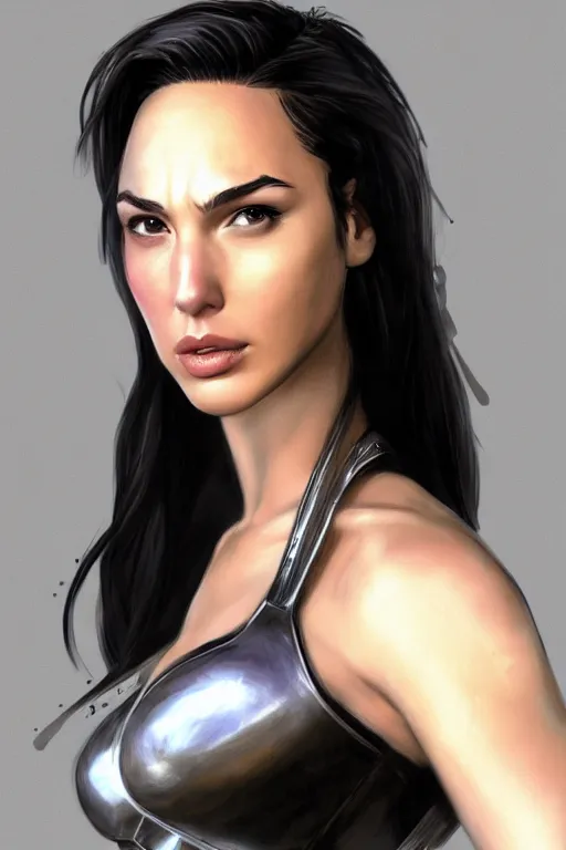 Prompt: Gal Gadot as Tifa Lockhart, artstationHQ, artstationHD, trending on artstation, photography, 50mm