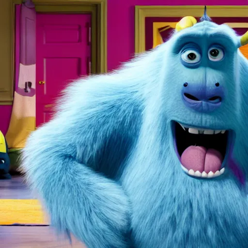 Image similar to sully in monsters Inc movie still