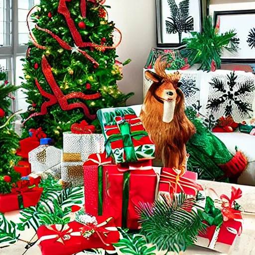 Prompt: tropical christmas