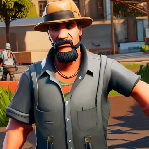 Image similar to Noyz Narcos in Fortnite very detailed, full body shot 8K quality super realistic