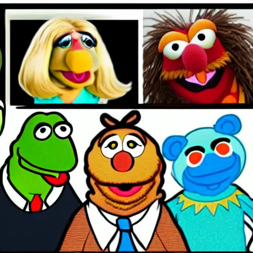 Image similar to muppets as characters in gta 5