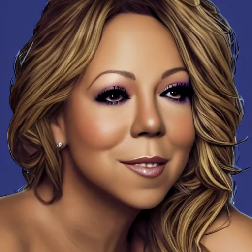 Prompt: mariah carey portrait, borderlands, tales from the borderlands, the wolf among us, comic, cinematic lighting, studio quality, 8 k