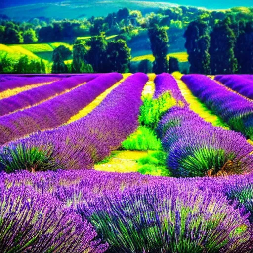 Image similar to lavender field, beautiful photo, landscape, beautiful lighting