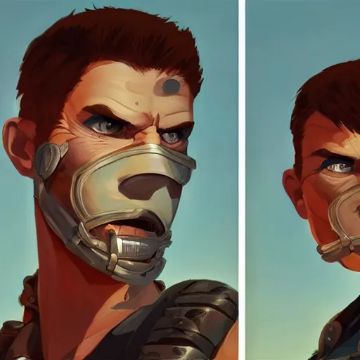 Image similar to face icon stylized minimalist mad max, loftis, cory behance hd by jesper ejsing, by rhads, makoto shinkai and lois van baarle, ilya kuvshinov, rossdraws global illumination