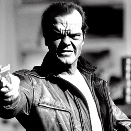 Image similar to Jack Nicholson as Terminator