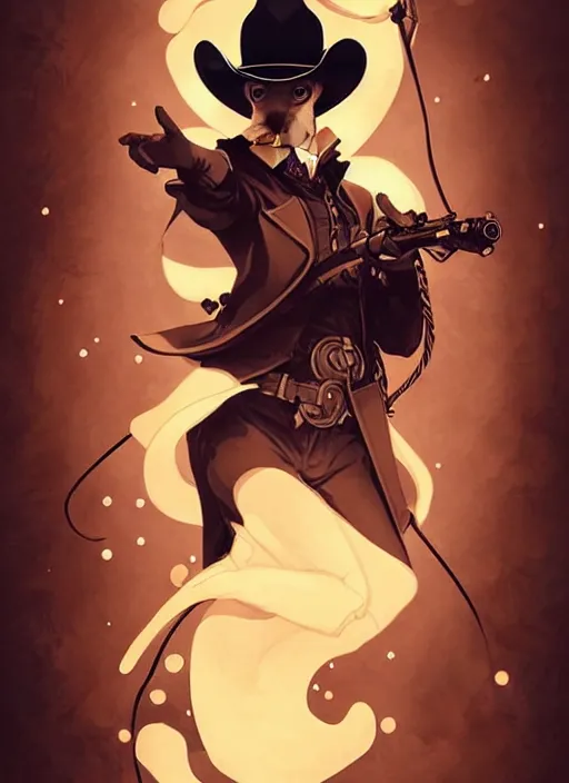 Image similar to style artgerm, joshua middleton, illustration, anthropomorphic hamster as cowboy steampunk aristocrat, swirling water cosmos, fantasy, dnd, cinematic lighting, collectible card art