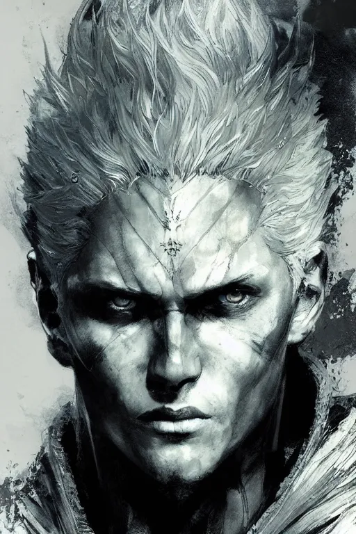 Goth Vergil - portrait, an art print by storytellering - INPRNT