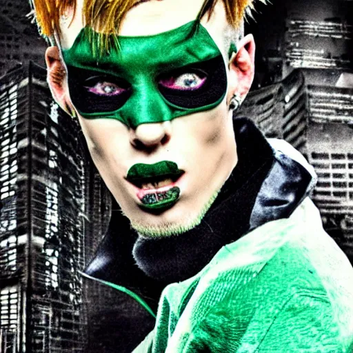 Prompt: mgk as the riddler