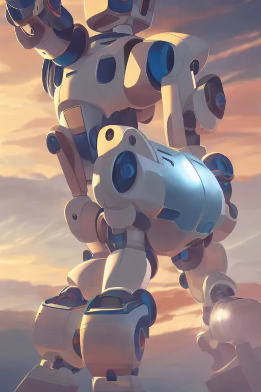 Image similar to metabots medabots medarotto medarot robot minimalist comics, behance hd by jesper ejsing, by rhads, makoto shinkai and lois van baarle, ilya kuvshinov, rossdraws global illumination ray tracing hdr radiating a glowing aura