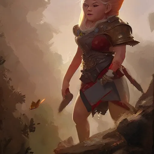 Prompt: portrait of a female gnome with prosthetic arm, D&D, by Greg Rutkowski n -9