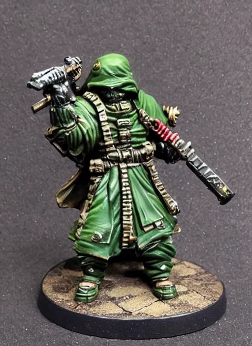 Image similar to 8 0 mm resin detailed miniature of a warhammer 4 0 k ninja, product introduction photos, 4 k, full body,