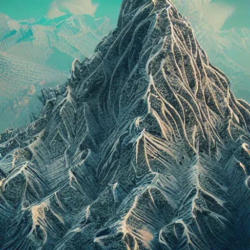 Prompt: cross between mountain and jonah hill :, dynamic, particulate, intricate, elegant, highly detailed, centered, artstation, smooth, sharp focus, octane render